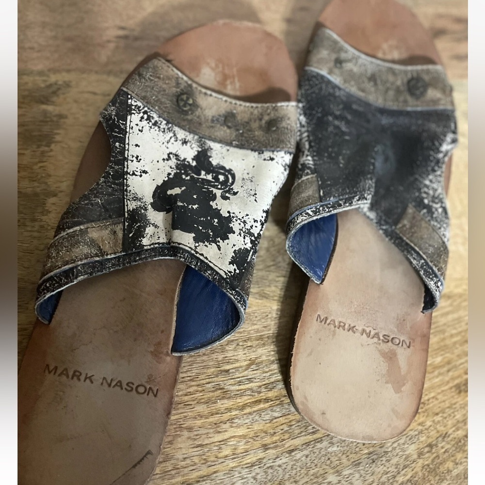 MARK NASON Sandals Size 9 Handmade In Italy Rare - Picture 2 of 11